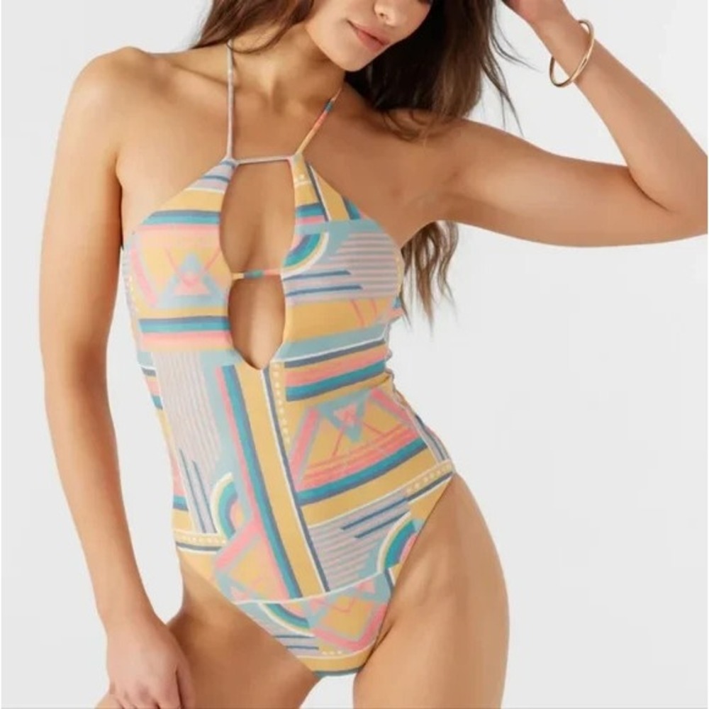 ONeill Santa Cruz Geometric One Piece Swimsuit Cheeky Multicolor SP4474154W